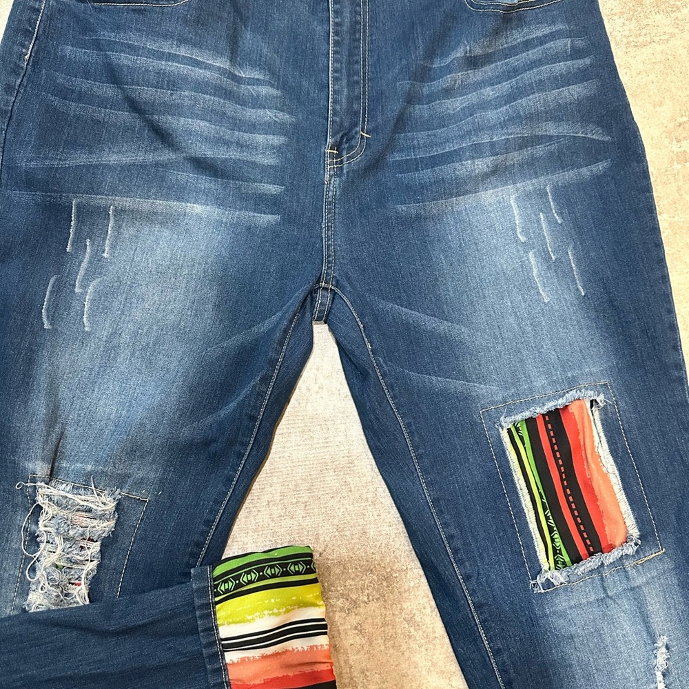 Judy blue stretched cuffed capris